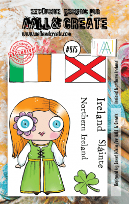 IRELAND girl clear stamp set from Janet Klein AALL & Create A7