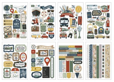It's time to travel sticker book from Echo Park