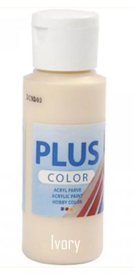 IVORY elfenbensfärgad akrylfärg från Plus Color 60 ml