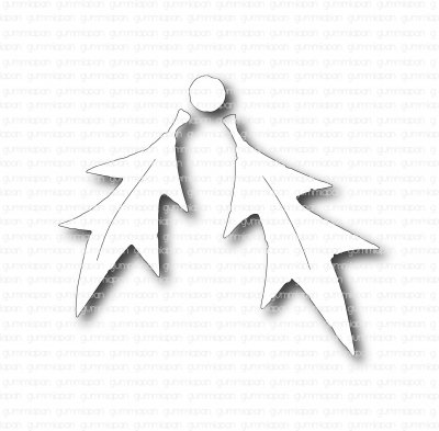 Järneksblad (holly leaf) stansmallar från Gummiapan ca Ø7 mm, 24x38 mm, 28,5x44 mm