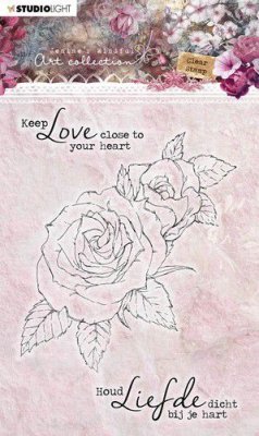 Jenine‘s Mindful Art 4.0 nr.13 rose clear stamp set - Stämpelset med ros från Studio Light A6