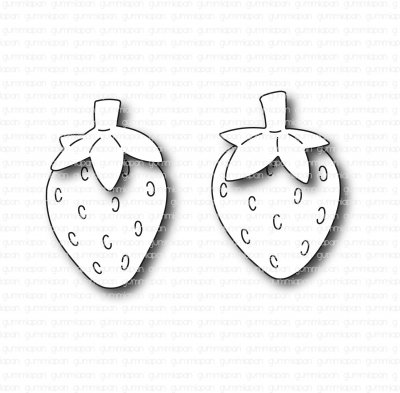 Strawberry die set from Gummiapan