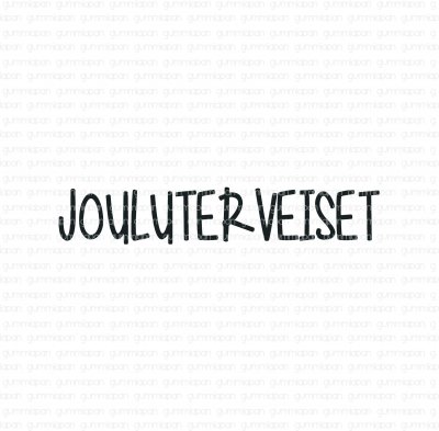 Jouluterveiset - Finsk julhälsningar-stämpel från Gummiapan 2,1*0,4 cm