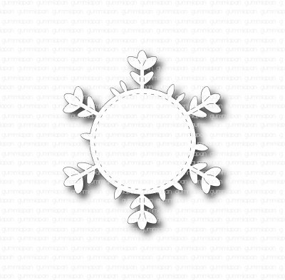 Journaling leaf circle die from Gummiapan Ca 63,5x72,5 mm