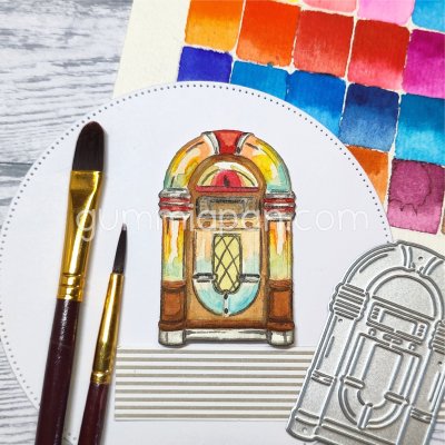 JUKEBOX musikspelarestansmall från Gummiapan ca 36x56 mm