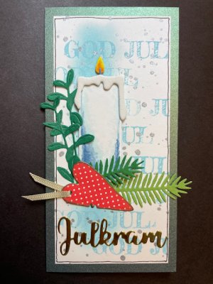 Stort ljus stansmallar från Gummiapan 2,8x7,05 cm