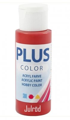Christmas red acrylic paint from Plus Color 60 ml
