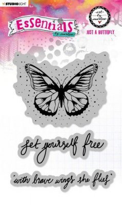 Just a butterfly rubber stamp set from Art by Marlene Studio Light A6