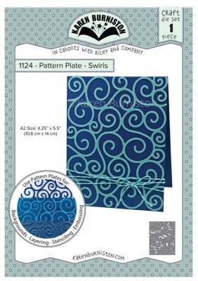 Swirls pattern plate die - Stansmall med snirklar från Karen Burniston