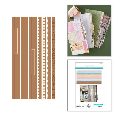 KEEPSAKE CAPSULE BORDERS TURN THE PAGE DIE SET from Spellbinders