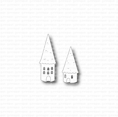 Ceramic house KERAMIKHUS die set from Gummiapan ca 12x35 mm och 13x27 mm