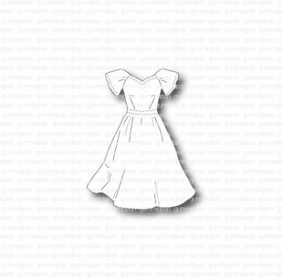 KLÄNNING dress die from Gummiapan ca 40x52 mm