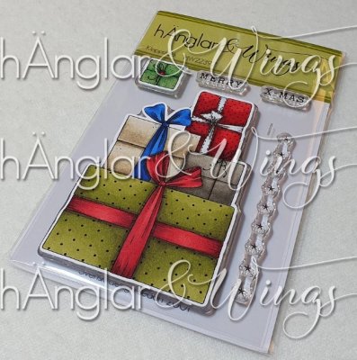 KLAPPSTACK stämpel med presenter från Hänglar & Wings A7