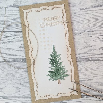 Christmas tree die KLASSISK JULGRAN from Gummiapan ca 34,5 x 60,5 mm