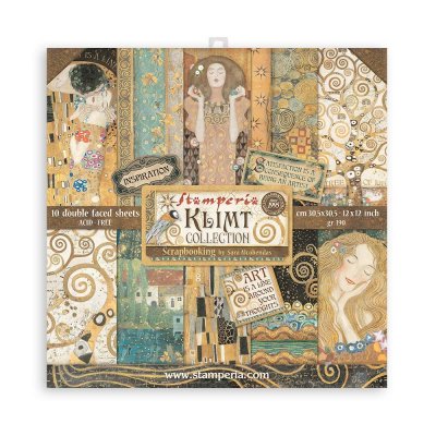 Klimt 12x12 Inch Paper Pack from Stamperia 30x30 cm