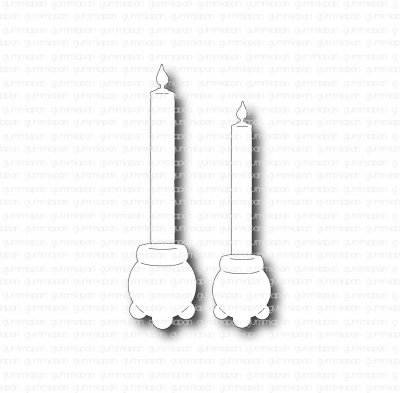 Candle light die set from Gummiapan Gummiapan ca 5,5x42 mm, 15,5x19,5 mm, 4,5x36 mm, 13x16,5 mm