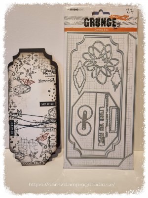 ENHANCEMENT clear stamp set Feelings of Freedom nr.423 - Stämpelset med texturmotiv från Studio Light 13x18,9 cm