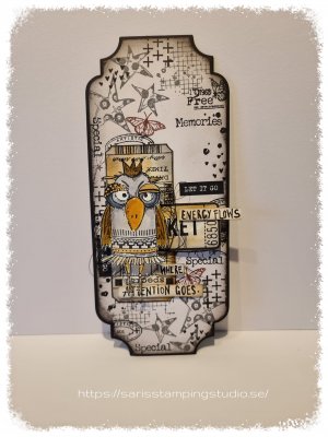 Mixed media play pattern rubber stamp set from Art by Marlene Studio Light A5