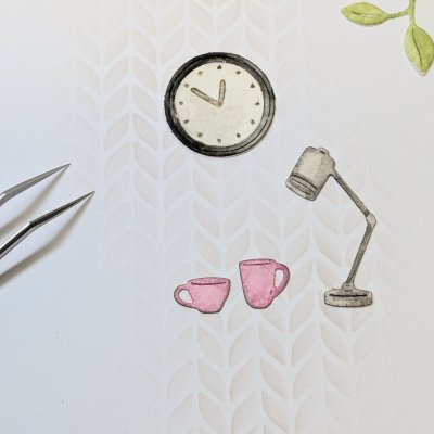Office supplies KONTORSTILLBEHÖR clock lamp mugs from Gummiapan ca 22x22, 16x33, 11x7 & 9x9 mm