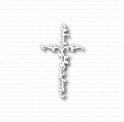 Kors med bladrankor (cross die) from Gummiapan 4x6,9 cm