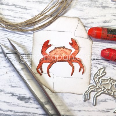Crab die from Gummiapan ca 33x27 mm