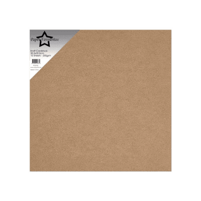 KRAFT CARDSTOCK - Oblekta papper från Paper Favourites 30x30 cm