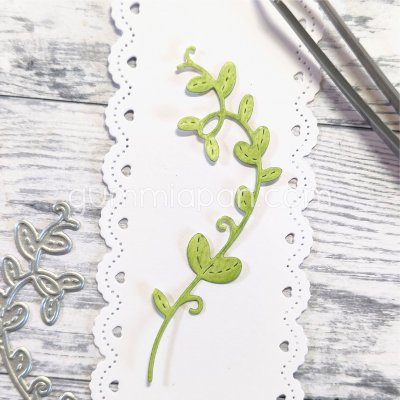 Twig die KVIST from Gummiapan ca 25 x 74 mm