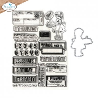 CELEBRATION 2 BOTANICAL BLENDS clear stamp set from Elizabeth craft designs