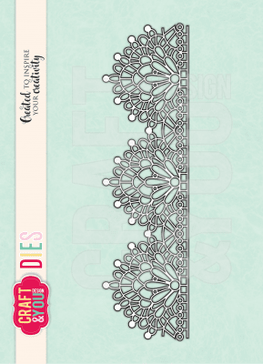 Magda's lace die - Stansmall med spetsmönster från Craft & You 13,6 x 3,8 cm