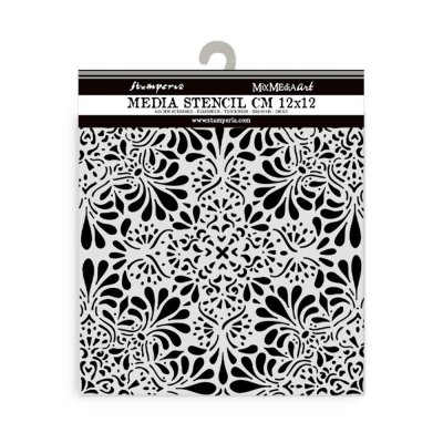 Lace stencil - Schablon med spetsmönster från Stamperia 12x12 cm