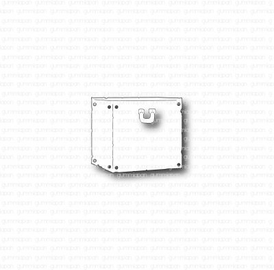 Låda - Stansmall från Gummiapan 3x2,5 cm
