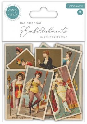 LADIES THE COLLECTOR EPHEMERA CARD KIT - Kvinnokort från Craft Consortium