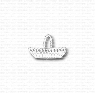 LÅG FLÄTAD KORGstansmall från Gummiapan 3,5x2,2 cm