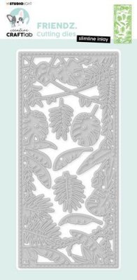 Leafy slimline inlay die set - Stansmallar med blad och löv från Studio Light 20,5x9,5 cm