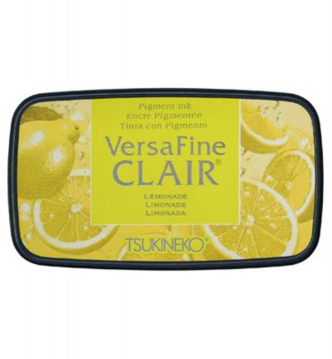 LEMONADE yellow pigment ink pad from Versafine clair Tsukineko