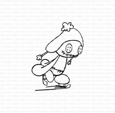 LENNART ÅKER SKRIDSKORstämpel från Gummiapan 4,2x5,9 cm