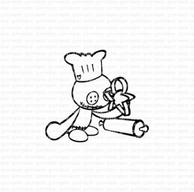 LENNART BAKAR PEPPARKAKORstämpel från Gummiapan 5,3x4,7 cm