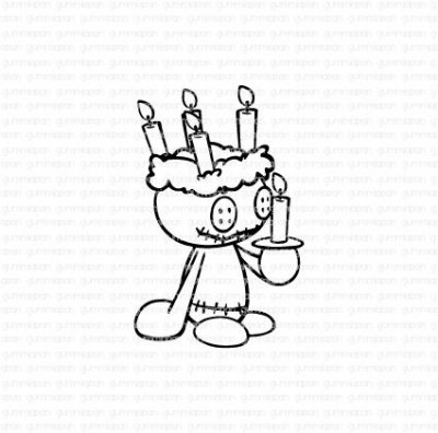 LENNART FIRAR LUCIAstämpel från Gummiapan 4x6,2 cm