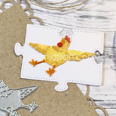 LIGGANDE TUPPstansmall från Gummiapan ca 49,5 x 29,5 mm