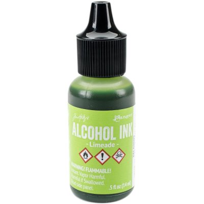 Limeade alcohol ink - Limegrön alco-ink från Ranger ink