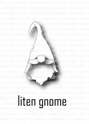Liten gnometomte - Stansmall från Gummiapan 2,3x4,25 cm