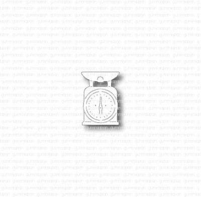 LITEN KÖKSVÅGstansmall från Gummiapan 1,6x2,2 cm