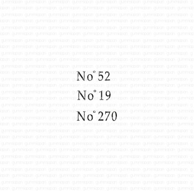 Small number rubber stamp from Gummiapan ca 14x18 mm