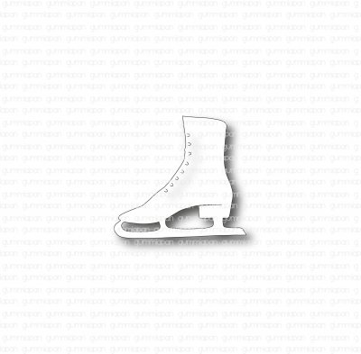 Small ice skate die - Stansmall med liten skridsko från Gummiapan 4,4*4,1 cm