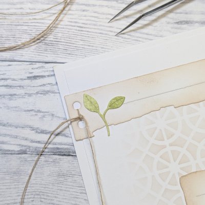 Small leaf shoot die LITET SKOTT from Gummiapan ca 22x20 mm