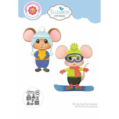 WINTER ACCESSORIES for little mouse (not included) die set from Elizabeth craft designs