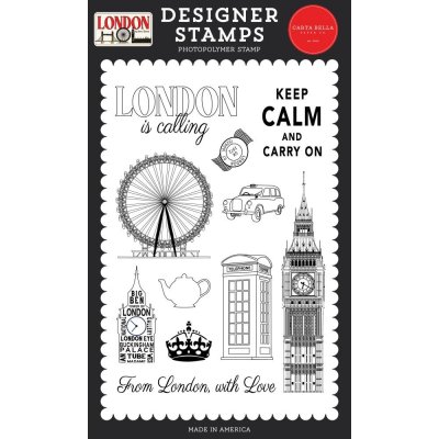 LONDON IS CALLING clear stamp set - Stämpelset från Carta Bella