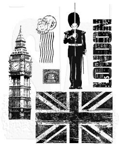LONDON SIGHTS rubber stamp set - Stämpelset från Tim Holtz Stamper's Anonymous