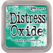 distress oxide ink, tim holtz, ranger ink, lucky clover, klöver, grön, stämpeldyna