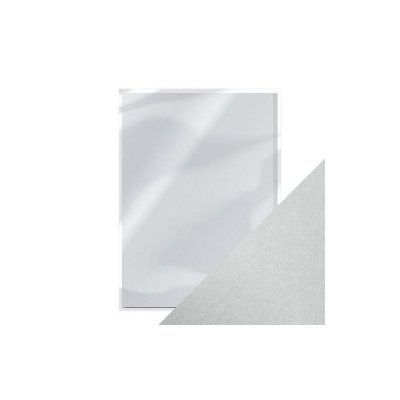 LUNA SILVER Pearlescent Card - Silverfärgade papper från Tonic Studios A4